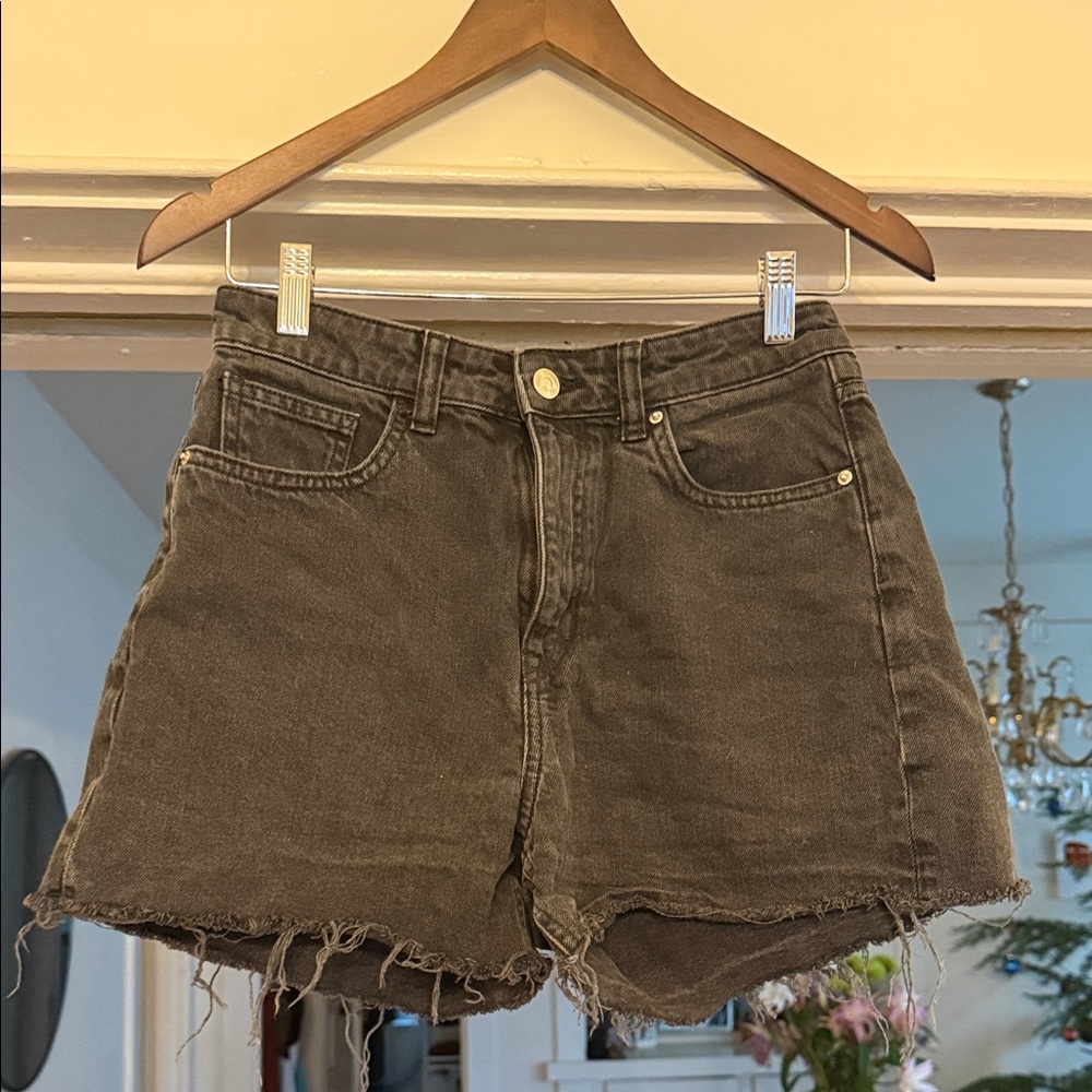 Black Denim Women Shorts
